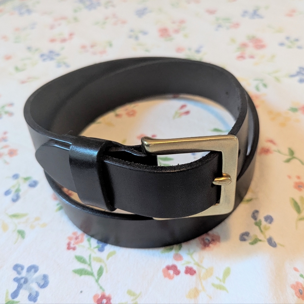 Polo Ralph Lauren Black Leather Belt 35"
